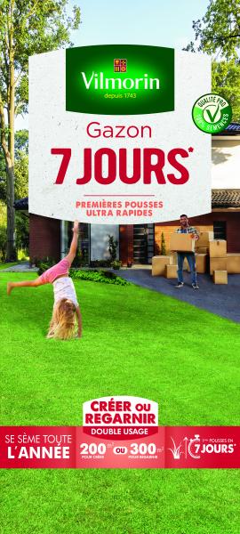 7 jours, pousse rapide - Gazon 7 jours - 5 kg - face recto